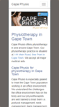 Mobile Screenshot of capephysio.co.za