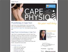 Tablet Screenshot of capephysio.co.za